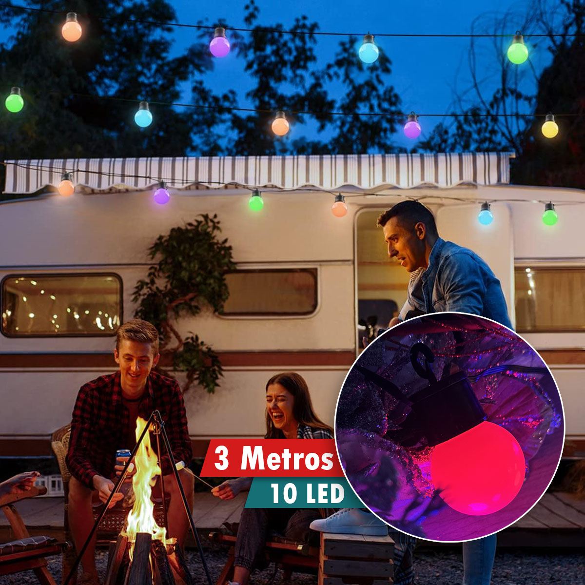 Miniatura 7 de Extension Luz LED Lineal 3m Bombillos